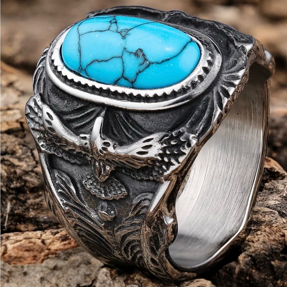 Vintage style Punk Geometric 304 Stainless Steel Inlay - Picture 5 of 5